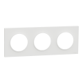 Odace origine - plaque de finition 3 postes - couleur blanc