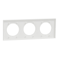 Odace origine - plaque de finition 3 postes - couleur blanc