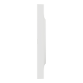 Odace origine - plaque de finition 3 postes - couleur blanc