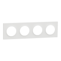 Odace origine - plaque de finition 4 postes - couleur blanc