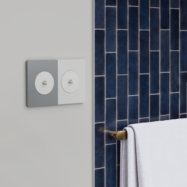Odace architecte - plaque de finition latérale - effet titane