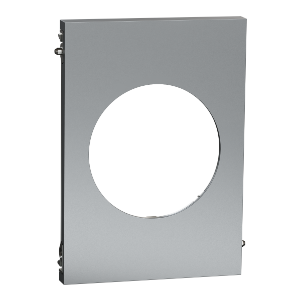 Odace architecte - plaque de finition centrale - effet titane