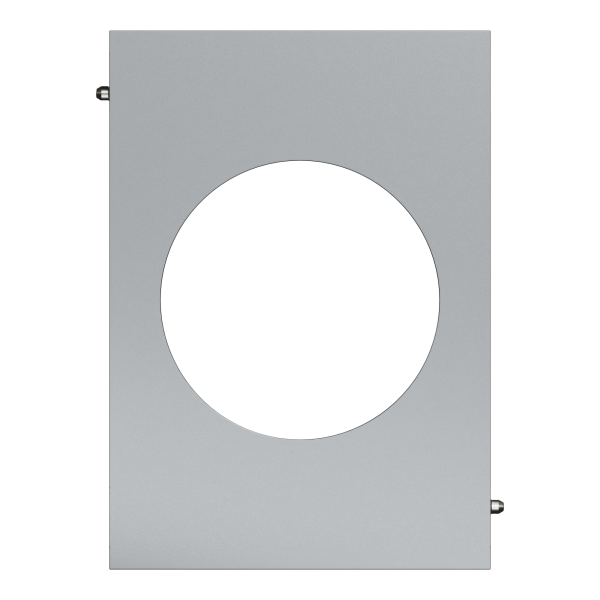 Odace architecte - plaque de finition centrale - effet titane