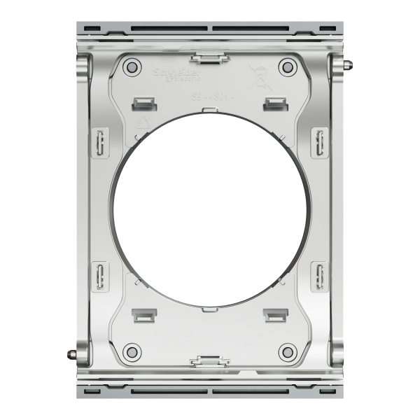 Odace architecte - plaque de finition centrale - effet titane