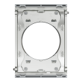 Odace architecte - plaque de finition centrale - effet titane