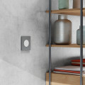 Odace architecte - plaque de finition 1 poste - effet titane