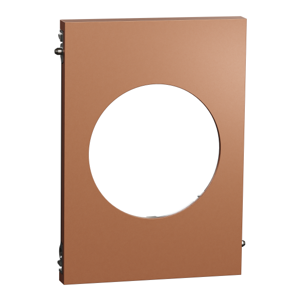 Odace architecte - plaque de finition centrale - effet cuivre