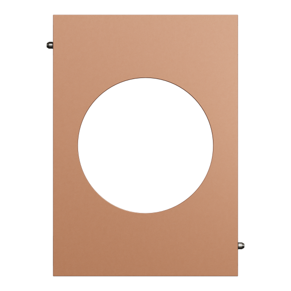 Odace architecte - plaque de finition centrale - effet cuivre
