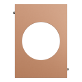 Odace architecte - plaque de finition centrale - effet cuivre