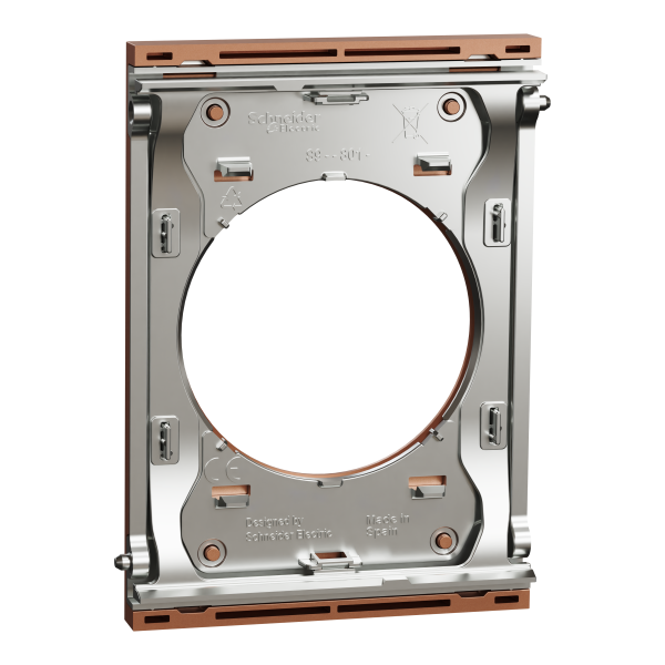 Odace architecte - plaque de finition centrale - effet cuivre