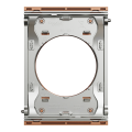 Odace architecte - plaque de finition centrale - effet cuivre