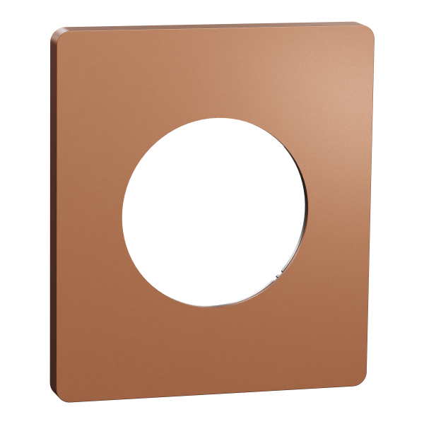 Odace architecte - plaque de finition 1 poste - effet cuivre