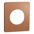 Odace architecte - plaque de finition 1 poste - effet cuivre