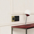 Odace architecte - plaque de finition latérale - effet laiton