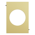 Odace architecte - plaque de finition centrale - effet laiton