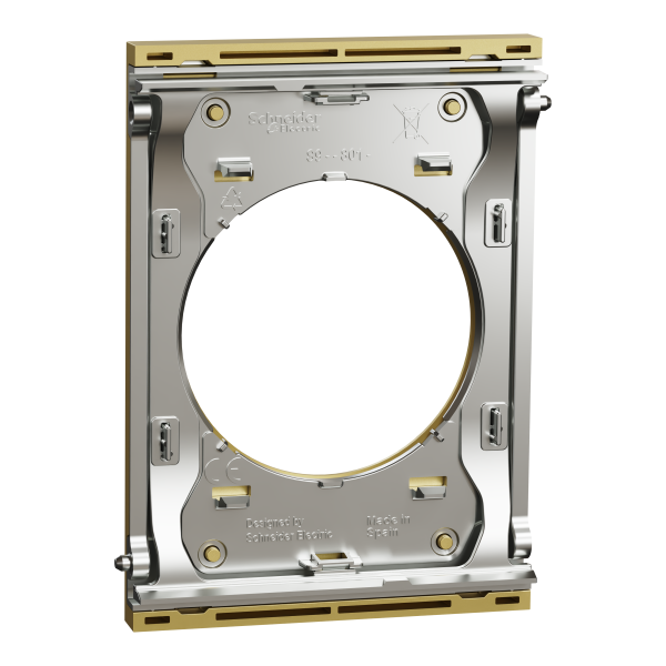 Odace architecte - plaque de finition centrale - effet laiton