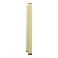 Odace architecte - plaque de finition 1 poste - effet laiton