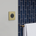 Odace architecte - plaque de finition 1 poste - effet laiton