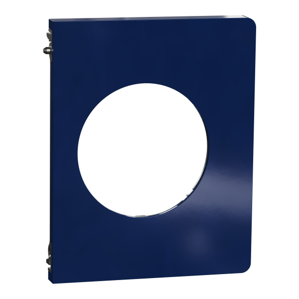 Odace architecte - plaque de finition latérale - bleu émaillé