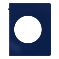 Odace architecte - plaque de finition latérale - bleu émaillé