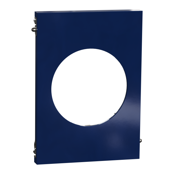 Odace architecte - plaque de finition centrale - bleu émaillé