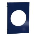 Odace architecte - plaque de finition centrale - bleu émaillé