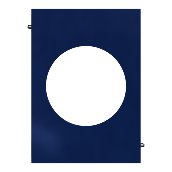 Odace architecte - plaque de finition centrale - bleu émaillé