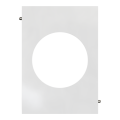 Odace architecte - plaque de finition centrale - blanc émaillé