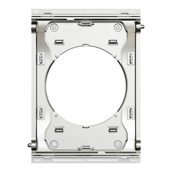 Odace architecte - plaque de finition centrale - blanc émaillé