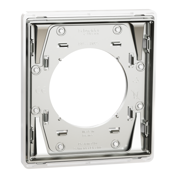 Odace architecte - plaque de finition 1 poste - blanc émaillé