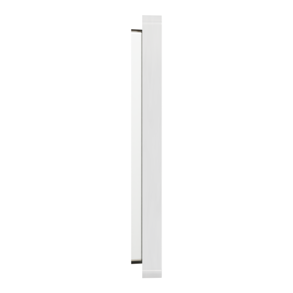 Odace architecte - plaque de finition 1 poste - blanc émaillé