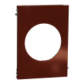Odace architecte - plaque de finition centrale - sienne émaillé