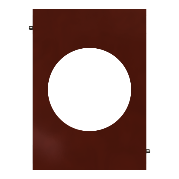 Odace architecte - plaque de finition centrale - sienne émaillé