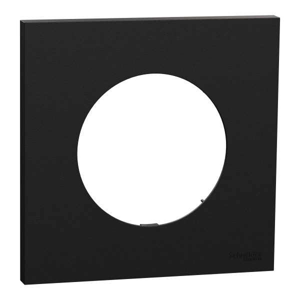 Odace - plaque de finition 1 poste - couleur noir onyx