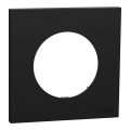 Odace - plaque de finition 1 poste - couleur noir onyx