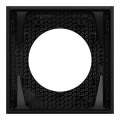 Odace - plaque de finition 1 poste - couleur noir onyx