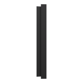 Odace - plaque de finition 3 postes - couleur noir onyx