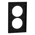 Odace - plaque de finition 2 postes entraxe spécifique 57mm - noir onyx