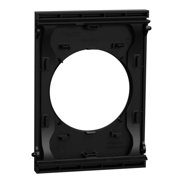 Odace architecte - plaque de finition centrale - couleur noir onyx