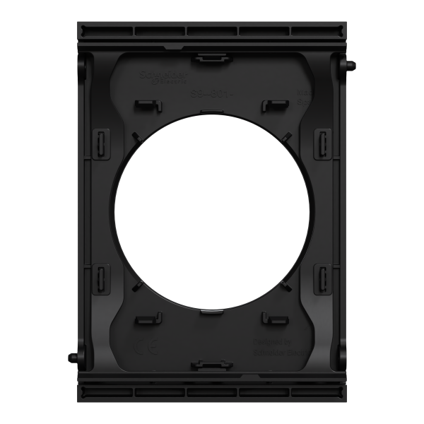 Odace architecte - plaque de finition centrale - couleur noir onyx