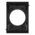 Odace architecte - plaque de finition centrale - couleur noir onyx