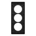 Odace architecte - plaque 3 postes entraxe spécifique 57mm - noir onyx