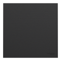 Odace intégral - enjoliveur et plaque - pour vv ou poussoir simple - noir onyx