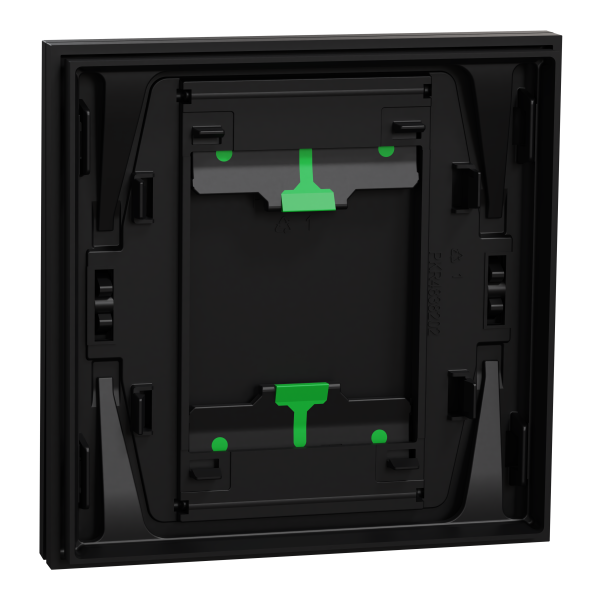Odace intégral - enjoliveur et plaque - pour vv ou poussoir simple - noir onyx