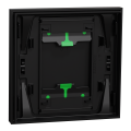 Odace intégral - enjoliveur et plaque - pour vv ou poussoir simple - noir onyx
