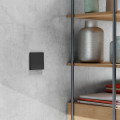 Odace intégral - enjoliveur et plaque - pour vv ou poussoir simple - noir onyx