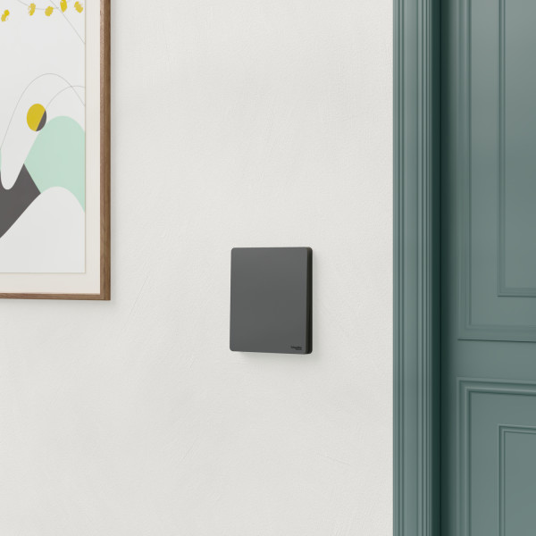 Odace architecte intégral - enjo et plaque - pour vv ou bp simple - noir onyx