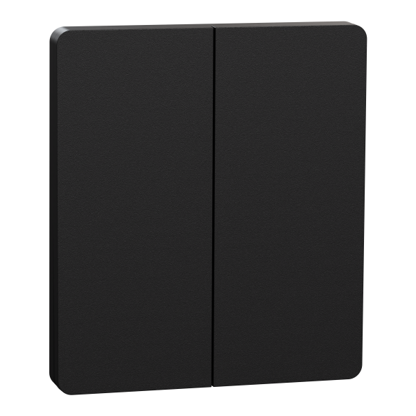 Odace architecte intégral - enjo et plaque - pour vv ou bp double - noir onyx