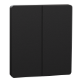 Odace architecte intégral - enjo et plaque - pour vv ou bp double - noir onyx