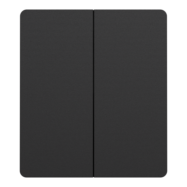 Odace architecte intégral - enjo et plaque - pour vv ou bp double - noir onyx